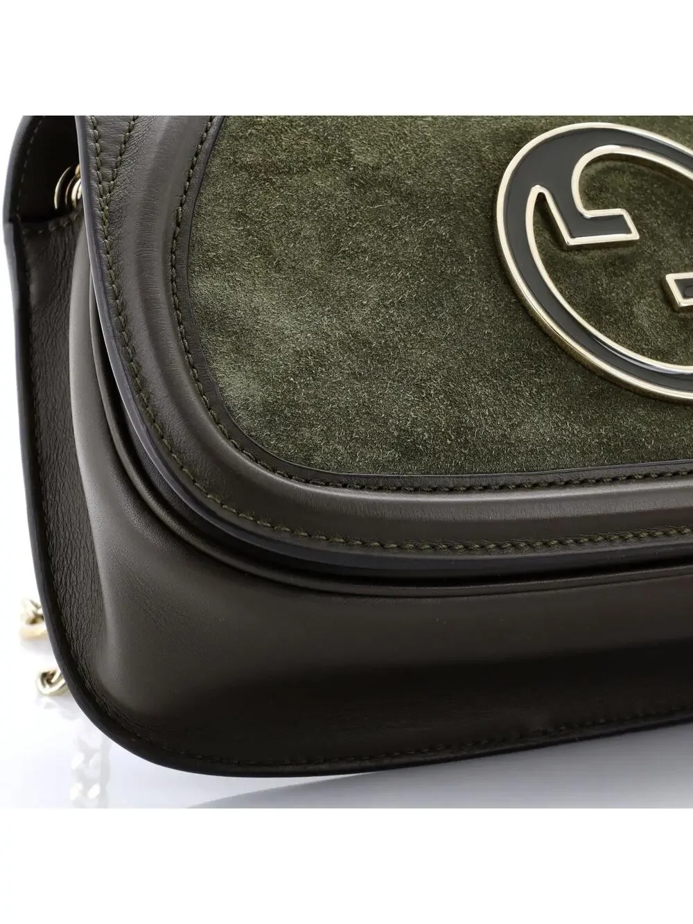 Gucci Blondie Nm Chain Flap Bag Suede #340026G19B